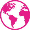 Proici Pink Earth Icon