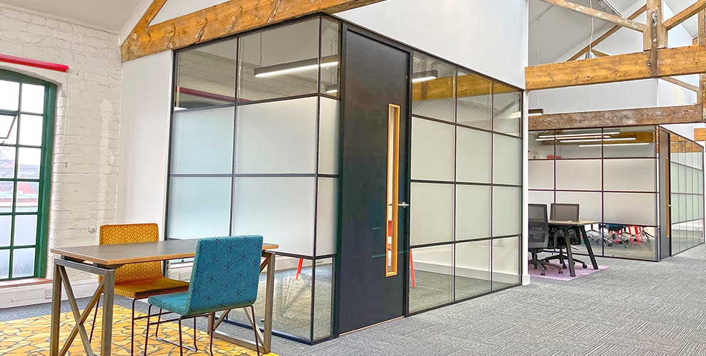 Office Commercial Glass Wall Partitioning Installation