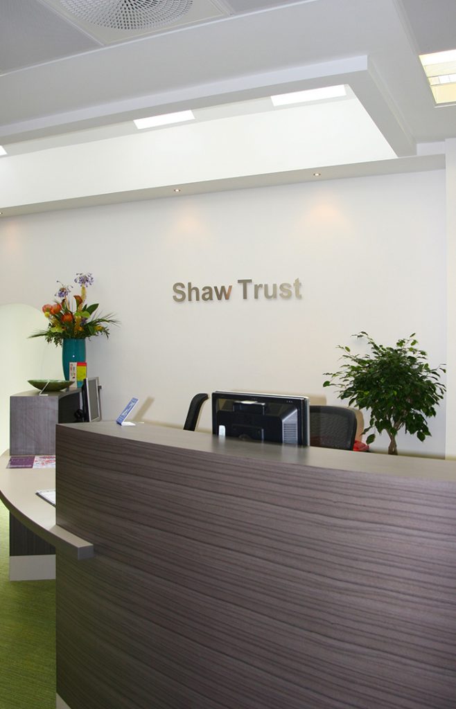 Shaw Trust Reception and Branding
