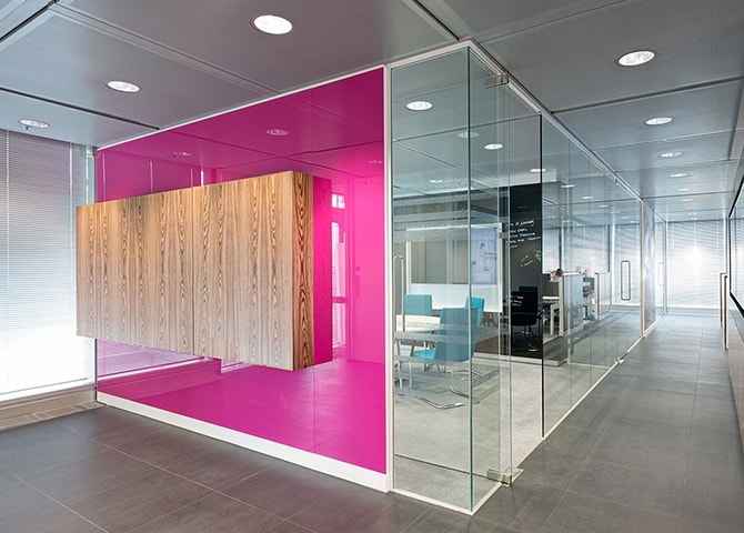 Bespoke Glass and Solid Partition Integration