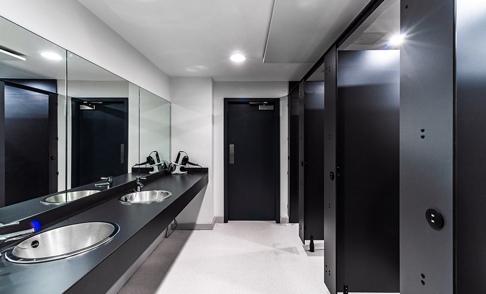 Modern Commercial Shower Room Design