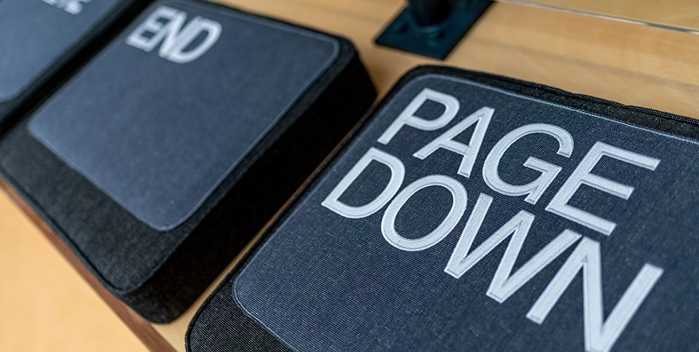 Custom Atrium Keyboard Cushions