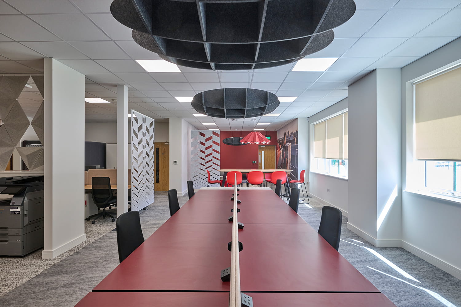 nottingham office long bench desking