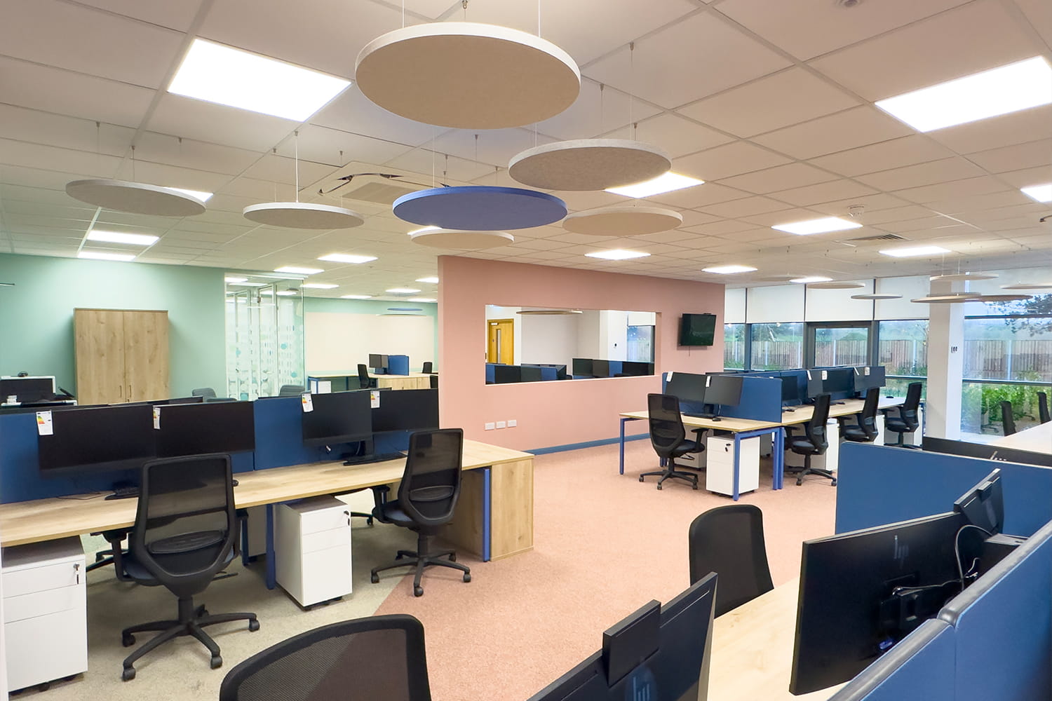 Open plan office fit out in Kent