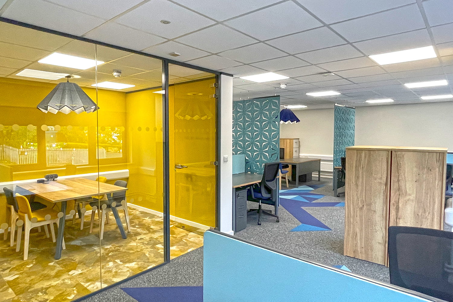 open plan office fit out in Leeds