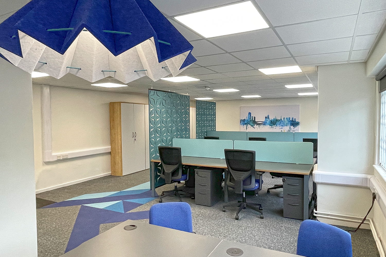 Leeds acoustic panels fitted in office fit out