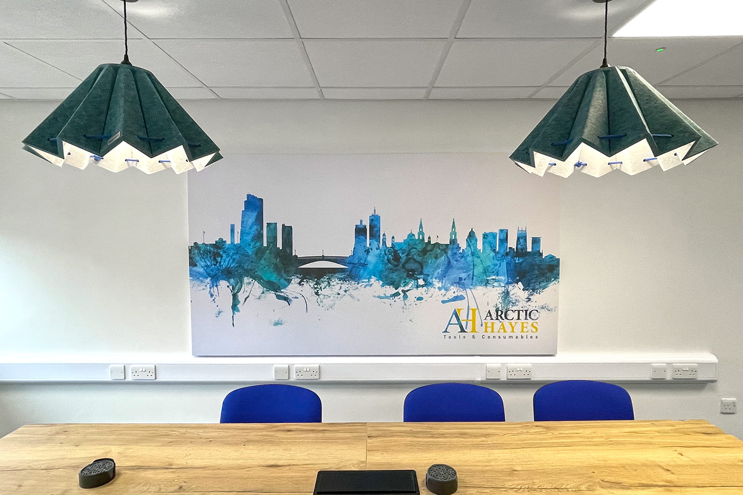 Arctic Hayes bespoke branding sign fitting